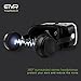 3D Virtual Reality Headset for 3D Movies and Games - VR Headset with Stereo Headphones and Adjustable Straps Between 4.7-6