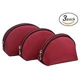 Cosmetic Beauty Bag Set,ZYSUN Shell Handy Makeup Organizer Bag Pouch 3 Pieces