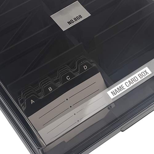 image for MyLifeUNIT Business Card Organizer, Large Name Card Holder with Index 