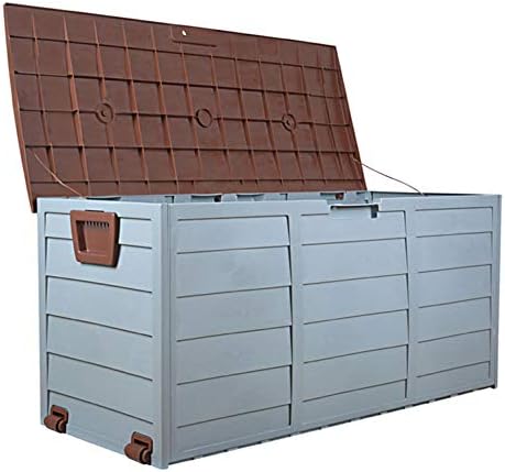屋外収納キャビネット 屋外プラスチック収納小屋収納オーガナイザー自転車小屋 Size 54x48x112cm Color Coffee Modernzeg 屋外収納キャビネット 屋外プラスチック収納小屋収納オーガナイザー自転車小屋 Size 54x48x112cm Color Coffee Modernzeg