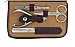 No.2 Warehouse 9in1 New Men Manicure Grooming Set Kit Nail Clipper Leather Case Groom&Travelling Kit+ a Piece of Clean Cloth