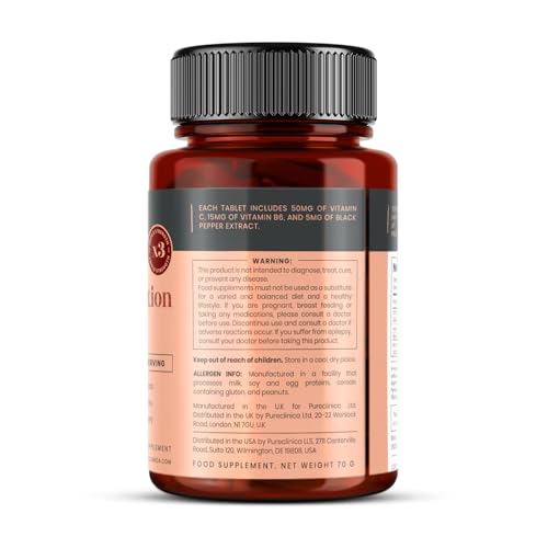 HIGH ABSORPTION 5HTP 300MG X 90 TABLETS – 3 MONTHS SUPPLY. WITH VITAMIN C, B6, AND BLACK PEPPER EXTRACT