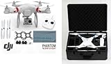 DJI Phantom Aerial UAV Drone Quadcopter Version 1.1.1 for GoPro Camera Hero 1 2 3 Hero3+ Silver Black and other actioncams + DJI Extra Set Self Tightening Propellers + Carbon Fiber Anti Vibration Anti-Jello Mount + Koozam Cleaning Cloth Extra Value Bundle (With Black Hard-Case)