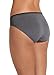 Jockey Women's Underwear Seamfree Sporties Stripe Bikini, Jet Grey, 6