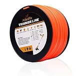 Anleolife 3-Pound Commercial Square .105-Inch-by-625-ft String Trimmer Line in Spool,with Bonus Line Cutter, Orange