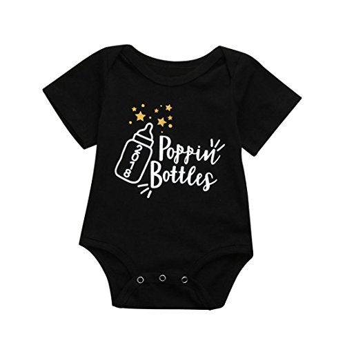 Baby Boys Girls Letter HAPPY Birthday Daddy Romper Outfit Clothes Cuekondy Summer Newborn Infant Toddler Jumpsuit (Black1, 12M)