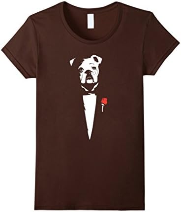 Womens The Dogfather - Dog Lover - Father's Day Gift T-shirt Small Brown