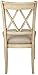 Ashley Furniture Signature Design - Mestler Dining Side Chair - Upholstered Seat - Set of 2 - Antique White