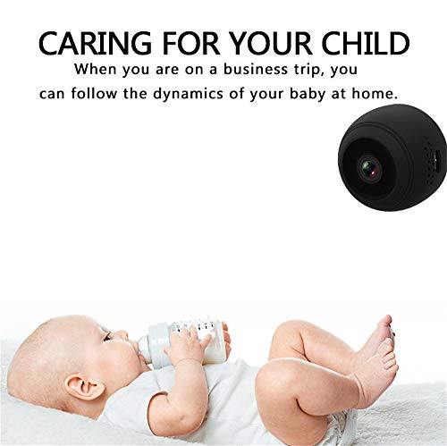 Sonmer V1 Mini Home Security Surveillance WiFi IP Camera, 155° Wide Angle,Support 1080P HD Night Vision Motion Detection Magnetic Base Intelligent Alarm