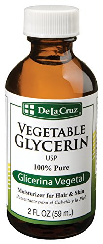 De La Cruz Vegetable Glycerin Pure Moisturizer for Hair & Skin, 2 Ounce