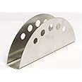 Dynore Stainless Steel Round Hole Napkin Holder for Restaurant, Office and Desk