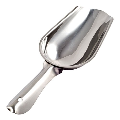 (Set of 2) 5Ounce Stainless Steel Ice Scoop, Small Bar Scoop by