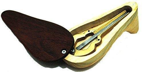 Vietnamese Dan Moi Metal Brass Jews Harp & Case & Playing Guide Jaw Harp