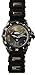 Superman Men's SUP9123 Black Rubber Strap Gunmetal Analog Watch