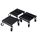 Goplus® 3 PC Snowmobile Dolly Set Anti-Slip Snow Mobile Moving Rollers Dollies Movers, 1500 LBS Capacity