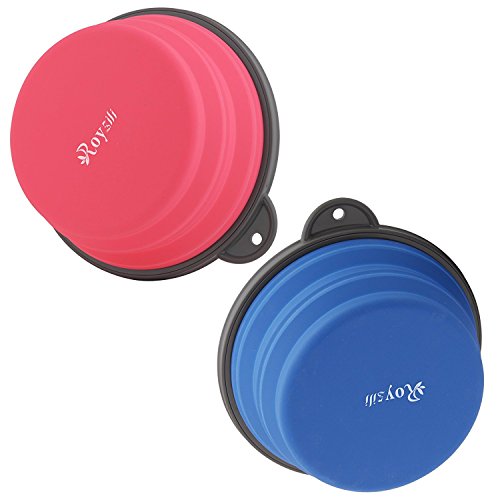 Roysili Extra Large Collapsible Dog Bowl, BPA Free Travel Bowl for Dog Cat Food Water, Foldable Cup Dish Feeder, Portable Travel Dog Bowl - Thumbnail 3