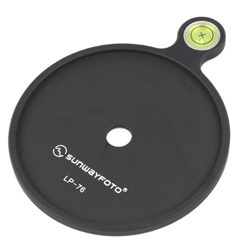 Sunwayfoto Add-on Offset Bubble Level Plate LP-76 76mm diameter for Tripod / Head