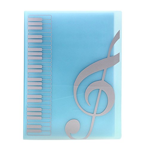 A4 Size,40 Pockets,Sheet Music Folder Files Documents Folder (Blue) - Thumbnail 2