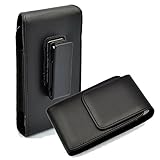 Kingsource Vertical Leather Pouch Case Holster with Rotating Belt Clip Compatible for or Samsung Galaxy S8 and Google Pixel 2