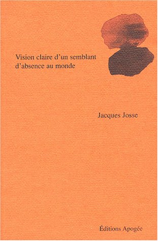 Vision claire d'un semblant d'absence au monde