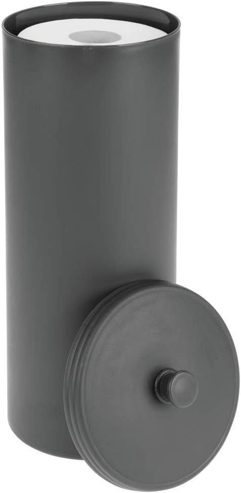 Amazon Com Mdesign Plastic Free Standing Toilet Paper Holder