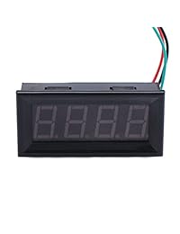 DROK 0.56" LED voltímetro digital DC 0 33 V, 4 dígitos 3 cables Voltaje Meter Panel Gauge 12 V 24 V Volt Tester Power Monitor