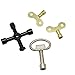 Hysagtek 4 Pcs Workshop Assortment Utility Keys Kit Plumbers Tool Key Set-Triangle Spanner Key+4-Way Service Cross Key + Water Keys for Radiators Gas Electric Meter Boxes