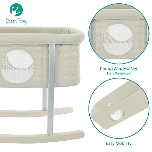 Baby Cradle Includes Gentle Rocking Feature, Great for