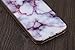 Iphone SE Case, A-Focus Marble Design Sofr Gel TPU Cover Case and Tempered Glass Screen Protector for Iphone 5s/5/SE (Purple)