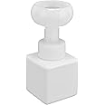 NDNCZDHC 250ml Foam Refillable Hand Soap Dispenser Flower Stamp Foaming Soap Dispenser for Bathroom and Kitchen(White)