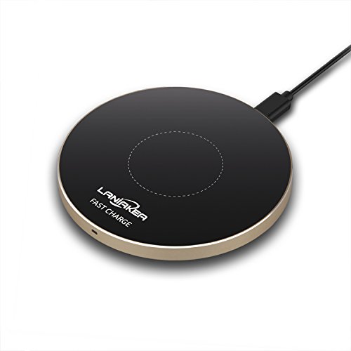 [Upgraded Version] Fast Wireless Charger,LANIAKEA 2016 Fast Charge QI Wireless Charging Pad [Sleep-Friendly] for Samgsung Galaxy S7, S7 Edge, S6, S6 Edge Plus