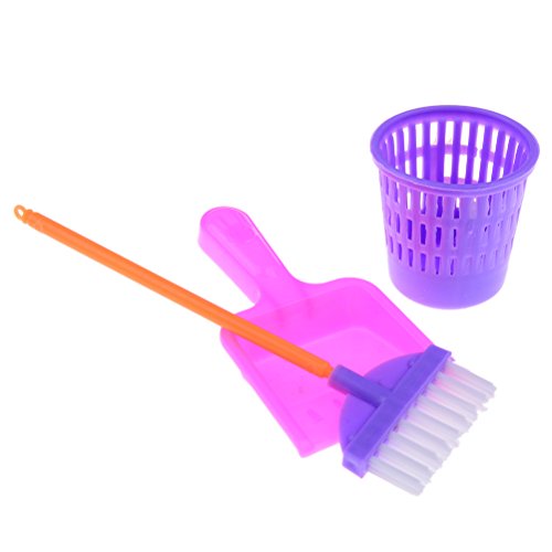 JiaUfmi Kids Cleaning Set for Toddlers, 9 Pieces Cleaning Tools Toys Playset for Dollhouse Housekeeping Accessories, Pretend Play Set for Kids Cleaning Supplies - Thumbnail 7