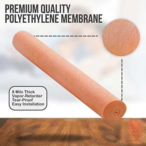 Waterproofing Membrane 8mils Thick 216.8 Sq Ft Polyethylene Tile