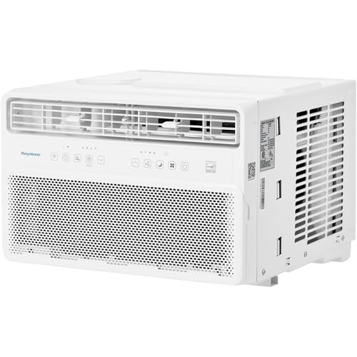 Keystone 12,000 BTU Window Mounted Inverter Air Conditioner with Quiet, High Efficiency Operation and Remote, Window AC Unit for Apartment, Living Room, Bedroom, Medium Rooms up to 550-Sq. Ft.