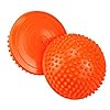 2PCS Hedgehog Balance Pods, Pimples Pilates Ball with Pump, Half Spiky Fitness Domes for Kids Adults Sports, Foot…