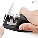 Vila Knife Sharpener with Dual sharpening slots: Polishes and hones blades to Razor Sharpness : Must-have kitchen utensil with Stylish, Ergonomic design : Secure grip and Compact for easy storage