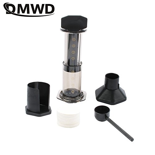 Portable Coffee Maker Manual Coffee Making Machine Coffee Filter Hand Travelling French Press Pot 350 Pcs Metal Filter Paper