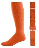Joe's USA(tm) Baseball/Softball Belt & Sock Combo-Orange-Youth
