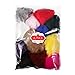 ULTNICE 12pcs Faux Fur Pom Poms DIY Fluffy Ball for Knitting Hats Scarves Bags Charms