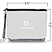 Clear Travel Bag with Heavy Duty Transparent Plastic Pouch, Zipper & Carry Strap - Water Resistant Great for Day Trips, Beach, Pool or Sporting Events. Stands Up for Easy Loading – Black Trim (CTBMSB)