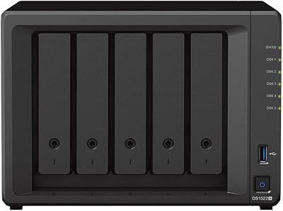 Synology DS1522+ 40TB 5 Bay Desktop NAS with 5x 8TB HAT3300