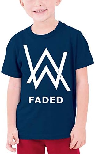 ATOPSHOP Teen Alan Walker Youth Boys and Girls Short Sleeve T Shirt Black