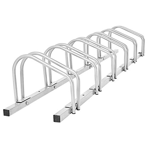 LLY Houseware 6 Bicycle Floor Parking Adjustable Storage Stand Bike Rack Parking Garage