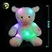 WEWILL LED Lamb Stuffed Animal Sheep Soft Plush Toy Nightlight Companion Gift for Babies on Birthday Christmas, White, 9 Inch