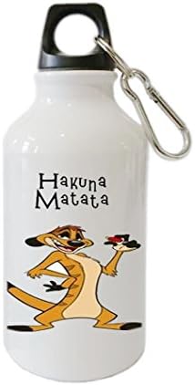 Hakuna Matata Customizable Personalization Home Outdoor Bike Mug Aluminum Alloy 400ml Stainless Steel Sports Water Bottle