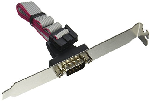 C2G/Cables to Go 27550 DB9M Serial RS232 Add-A-Port Adapter Cable with Bracket for Intel Motherboards (16 Inches, Gray)