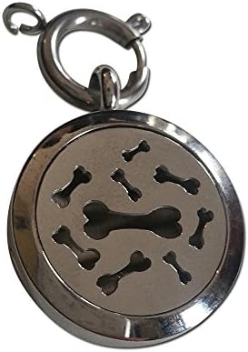 Flippin Happy Pets Aromatherapy Bone and Paw Dog Lockets (Bone) - for the use of essential oils to aid in safe aromatherapy to manage behavioral and health issues for your dogs - Ebook with purchase