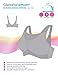 Glamorise Women's Full Figure No Bounce Plus Size Camisole Wirefree Back Close Sports Bra #1066 White