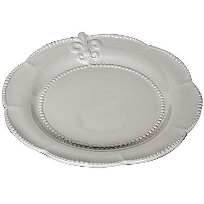 Fantasticdecor Lot Of Ceramic Fleur De Lis Salad Plate