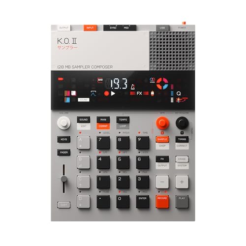 teenage engineering EP–133 K.O. II 128MB of sampler, drum machine and sequencer with built-in microphone and effects